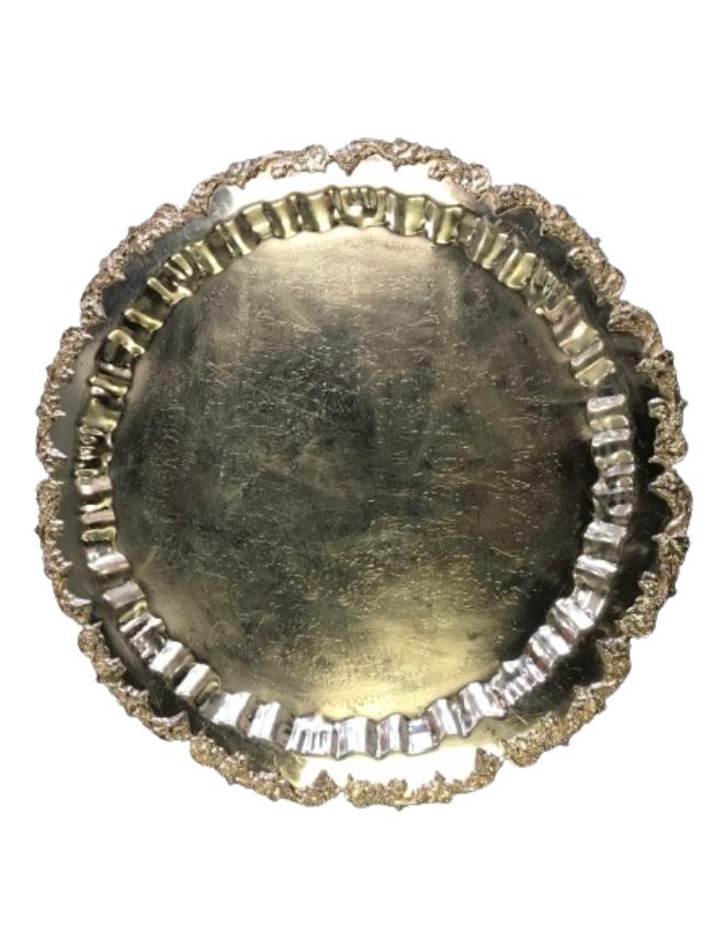 Rental store for Large Silver Round Tray in St. Louis MO