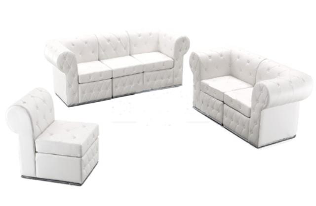 Rental store for White Leather Loveseat in St. Louis MO