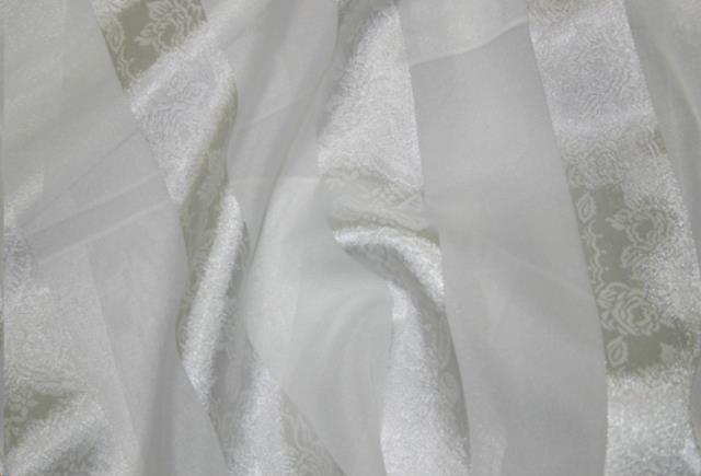 Rental store for White Sheer Satin Stripe in St. Louis MO