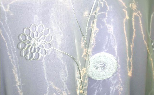 Rental store for White Sheer with Flower in St. Louis MO