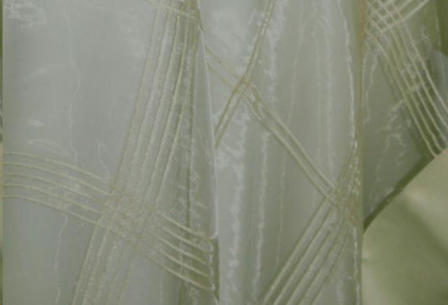 Rental store for Ivory Sheer Plaid Overlay in St. Louis MO